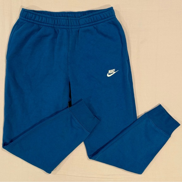 Nike Other - New Nike Club Fleece Joggers Mens Medium Game Royal Blue Embroidered Athletic